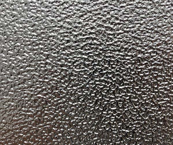 Feuille d’aluminium embossée